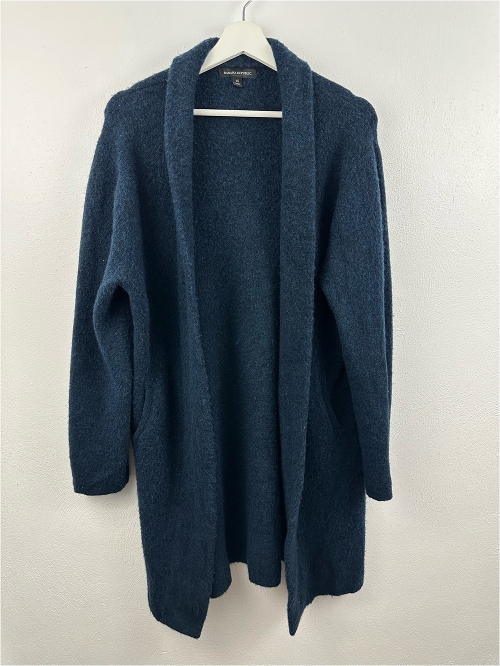 Banana Republic Women's Aire Yarn Wool Long Cardigan Sweater Coat Women's Sz XS